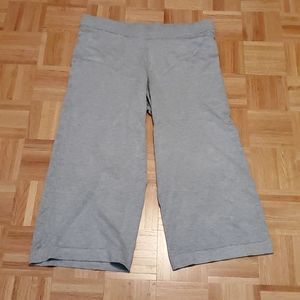 𝅺Ovla Grey Knit Gaucho Wide Lounge Pant 1 X NWT